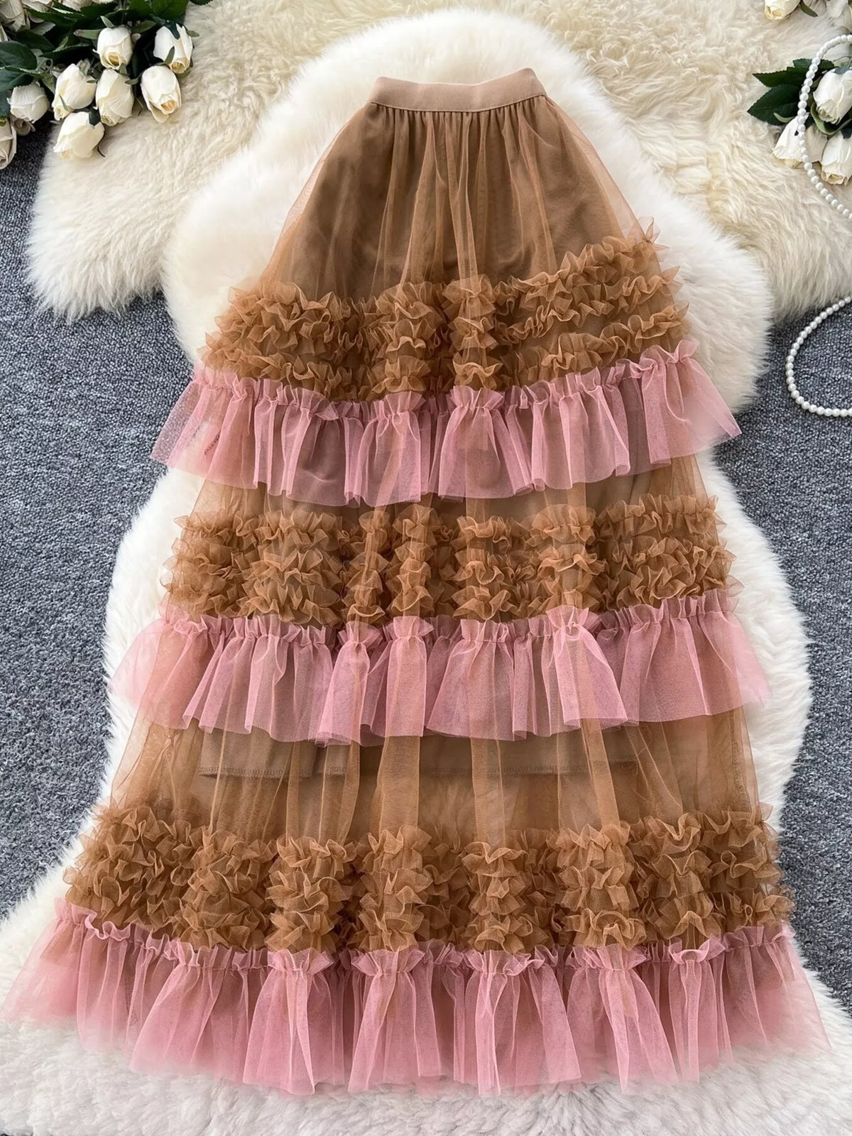 Ruffle Tulle Skirt – Lipadiwa